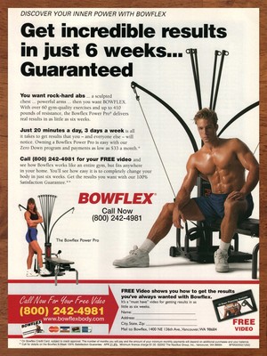 2002 Bowflex Power Pro Vintage Print Ad/Poster Gym Fitness
