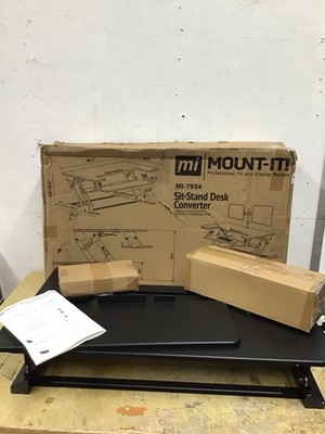 Mount it! Standing Desk Converter /w Dual Monitor Mount Sit/Stand MI-7934