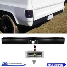 Primed Black Rear Bumper Roll Pan For 1973-1987 Chevy C10 C20 Fleetside Bed