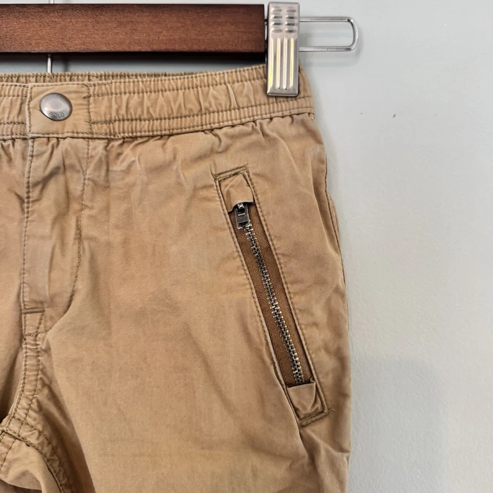 Lote de pantalones jogger Polo Ralph Lauren para niños | camel y azul marino | cremallera de popelina | talla 5 Foto 3 de 4