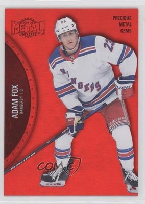 2021-22 Skybox Metal Universe PMG Red 11/100 Adam Fox #35 um0