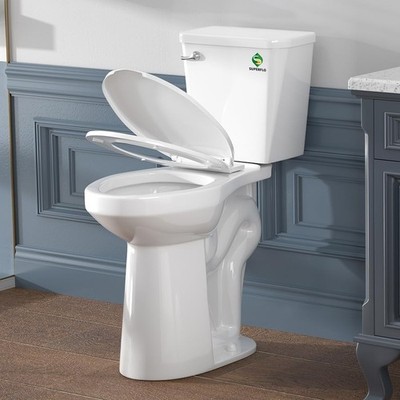 Tall Toilets Seniors 21 Inch Extra Tall Toilet W/ S-trap & Single Flush Tank