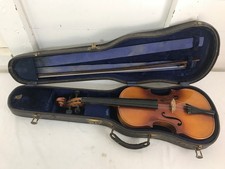 "Anton Breton" Violin w/ Vingo Bow and Hard Case. 4/4 Full-Size
