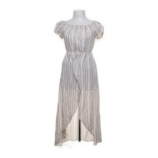 Primark, Jumpsuit, Größe: 36, Weiß/Beige, Viskose, Streifen, Damen #LIF