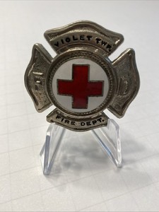 Vintage Violet TWP. Fire Department Fireman Badge