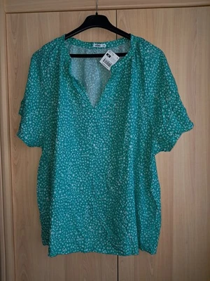 Tunique neuve taille 50-52 vert motif Gémo - Photo 1/4