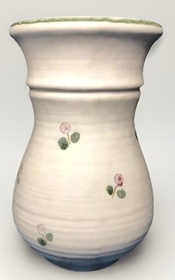 Beautiful Retro Vintage Ceramic Vase STREHLA GDR Germany H 18.5 D 11 Cm