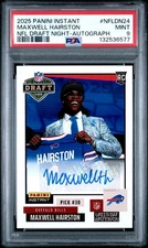 2025 Panini Instant Maxwell Hairston Draft Night Rookie Auto #54/99 PSA 9 Mint 