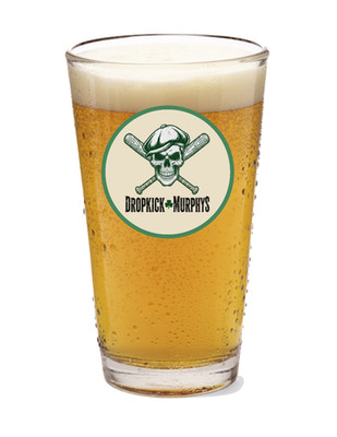 Dropkick Murphys (Kelly) 16oz Pint Beer Glass Rock and Roll Handmade Barware 26