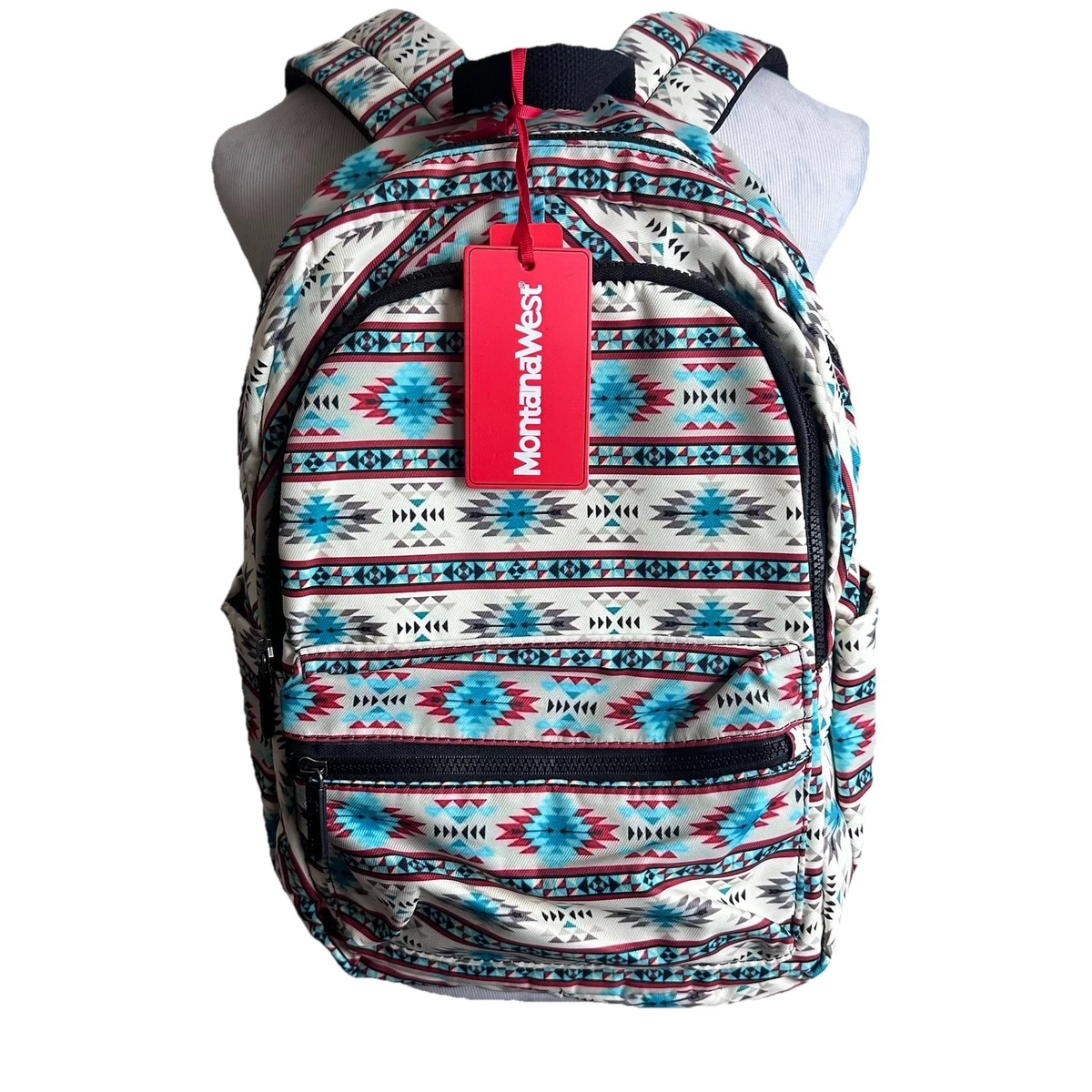 Montana West Gray Edgy Backpack with Metal Studs MWC-5751SKH Montana West Cowboy Boots Cactus Print Backpack  main image 2