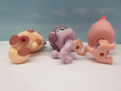 Littlest Pet Shop Style Salon - Chien Caniche 1625, Opossum 1626, Chat Rose 1627