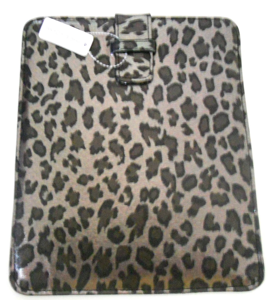 IPAD TABLET PEWTER LEOPARD CASE SLEEVE POUCH COVER - Image 3 of 3
