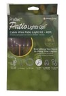 40ft Cable Wire Kit Patio Light Clips Simple Living Solutions New In Box