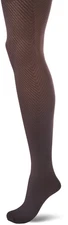 Hue ESF16204 Women's Chevron Tights With Control Top Sockshosiery, -black, S/M