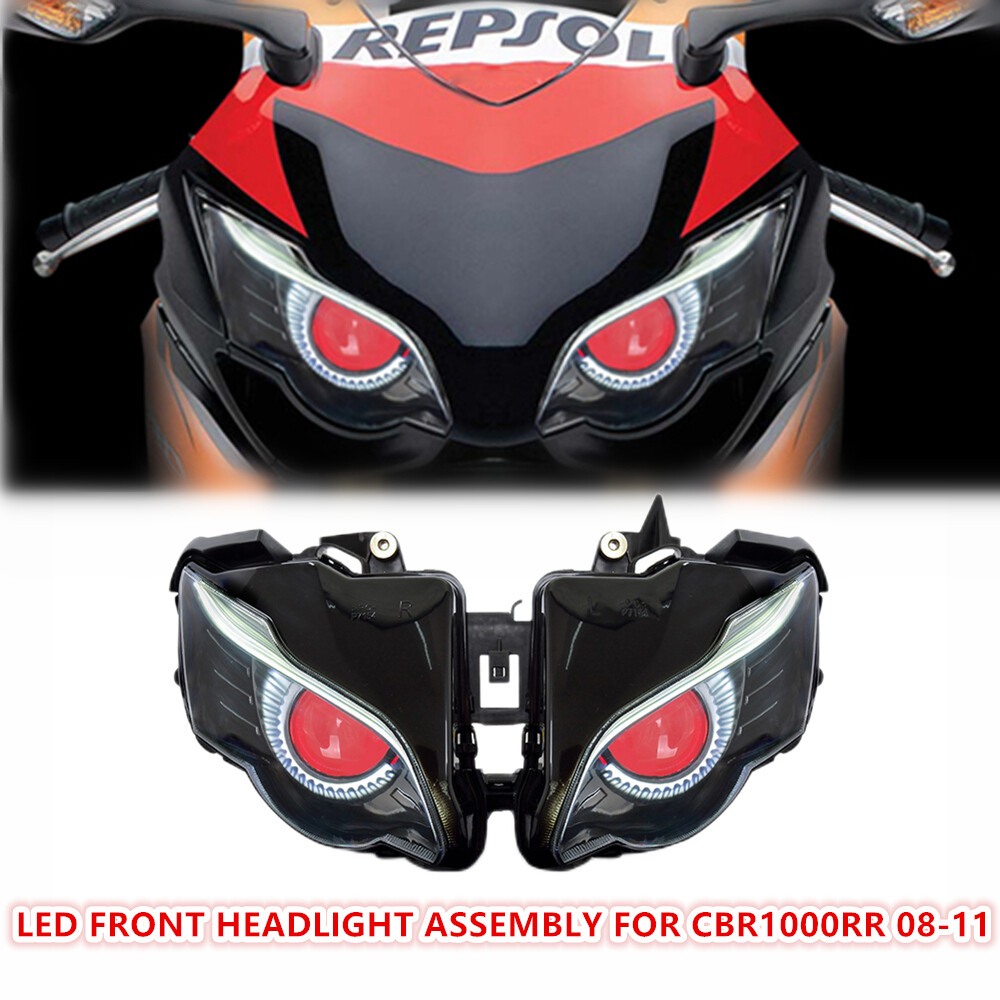 1X LED Headlight Assembly for Honda CBR1000RR 2008-2011 Sportbike