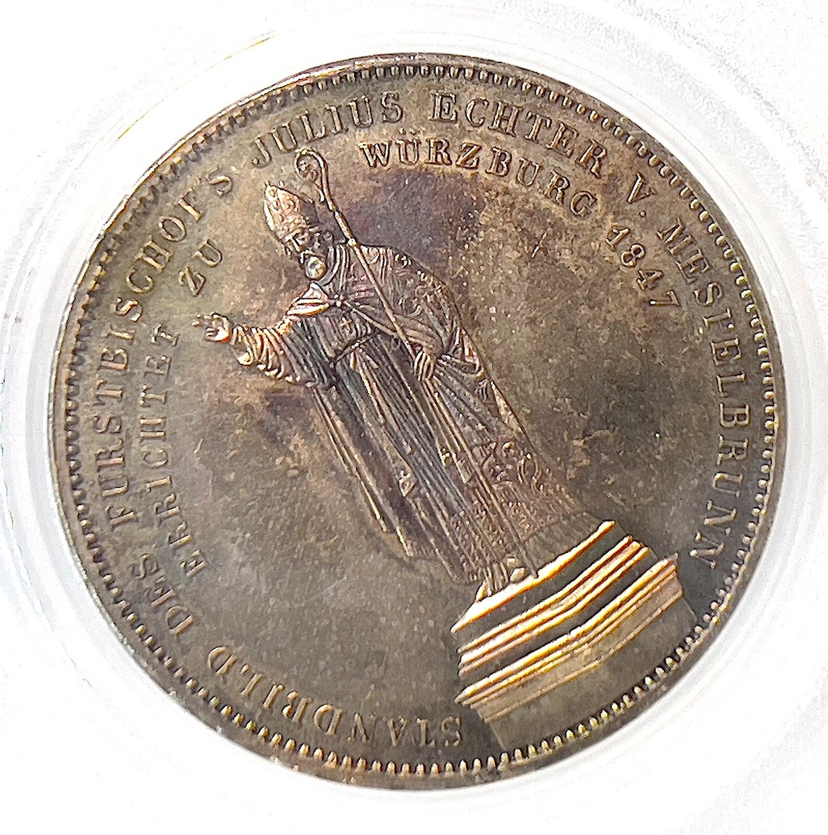 銀錢 ドイツ 1847年 ウィルヘルム 2Taler 極美