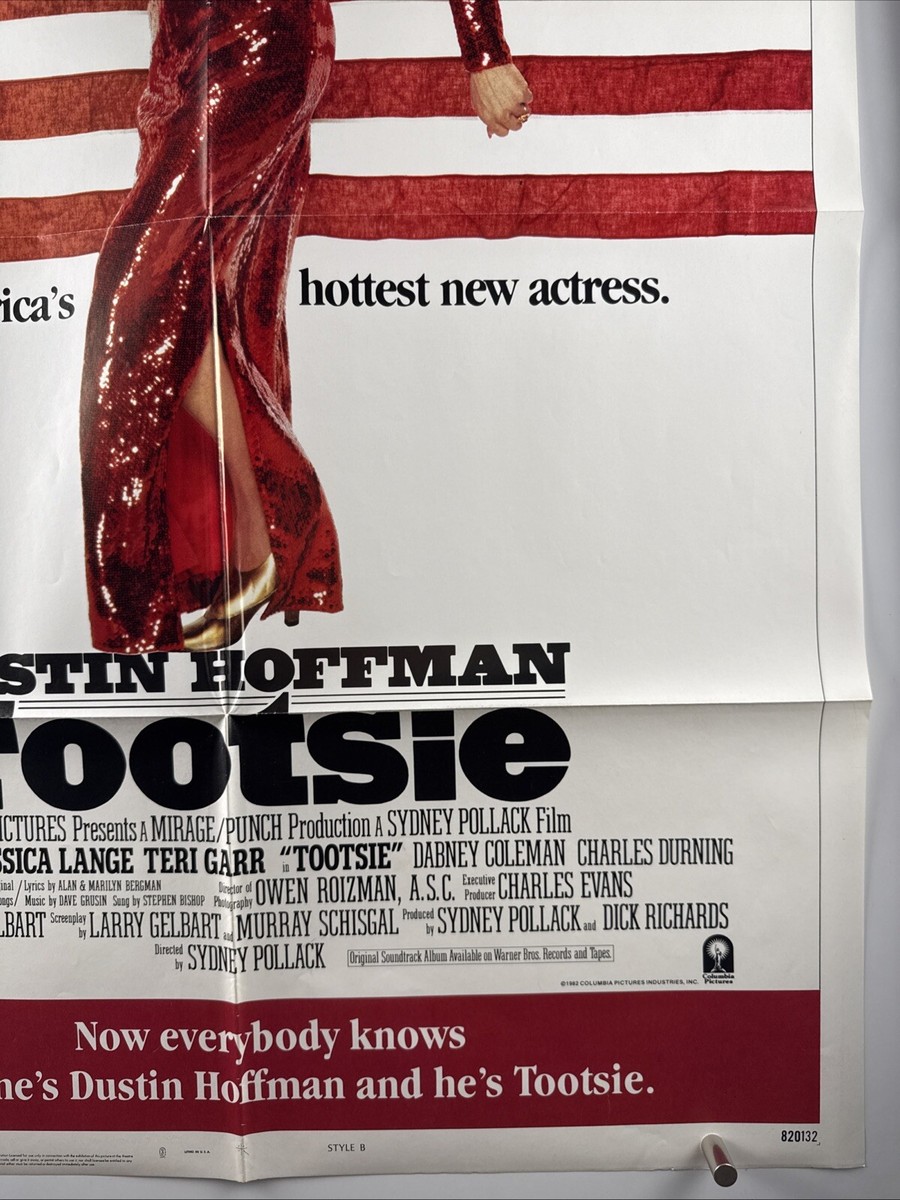 TOOTSIE Movie Poster (VF) One Sheet 1982 Dustin Hoffman Cross