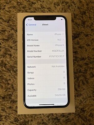 Apple iPhone X - 256GB - Silver (Unlocked)