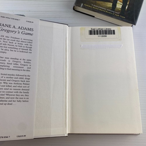 JANE A. ADAMS x 4 books HARDCOVER NOVEL MURDEROUS MIND, KITH AND KIN, GREGORY'S - Picture 14 of 19