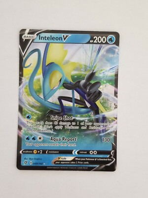 inteleon v pokemon card value Amazon.com: Inteleon V & Vmax Card Set - Fusion Strike 078/264 & 079/264 main image 1