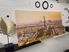 AERIAL VIEW OF PARIS - on Canvas, Wall Art Print (20"x40") 18mm