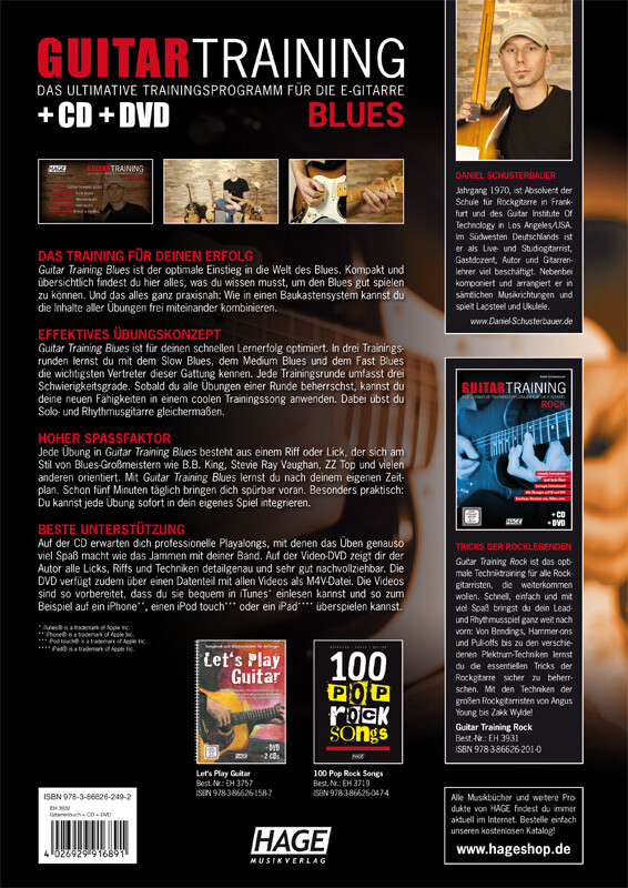 Thumbnail - Daniel Schusterbauer / Guitar Training Blues + Cd + Dvd