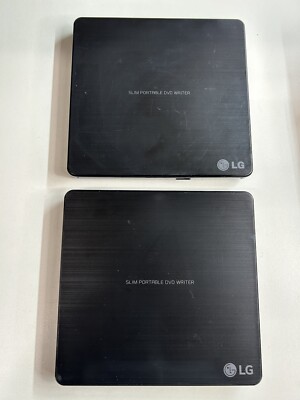 Lot of 2. LG Electronics Ultra Slim Portable DVD read / write Writer GP60NB50