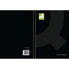 Image of Q-Connect Hardback Casebound Notebook A5 Black (Pack of 3) KF03726