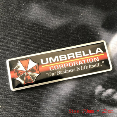 Umbrella Corporation Emblem Auto Resident Evil car Sticker Badge Schild Alu