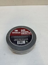 NASHUA 345 Duct Tape,Silver,1 7/8 in x 60 yd,12 mil 2W502