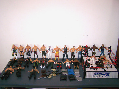 WWE WWF WCW WRESTLING WRESTLER FIGURES ARENA RING ACCESSORIES