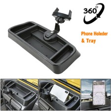Dash Mount Phone Holder Tray Kit For Jeep Wrangler Tj 1997-2006 360 Rotateable