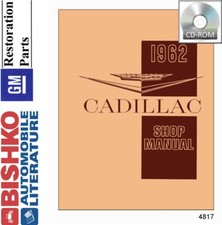 1962 Cadillac All Models Factory Shop Service Manual Cd