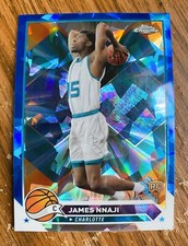 2023-24 Topps Chrome Sapphire James Nnaji #173 Rookie RC Hornets