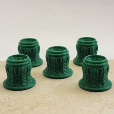 Pack Of 5 Green Marble and Sphere Displays for 5/8" To 1" marbles - lot 4827