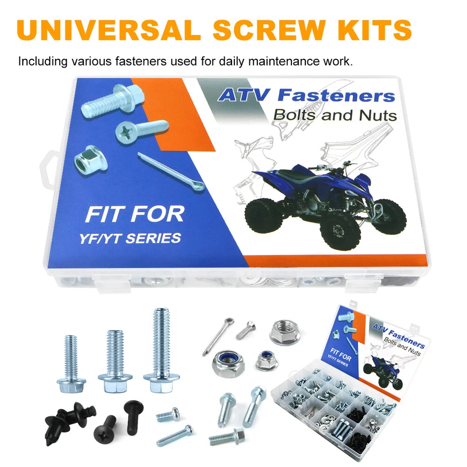 Kit de pernos de carenado de plástico apto para YAMAHA 4-ZINGER-YF60S 86-87 CHAMP-YFM100 87-91 Foto 3 de 4