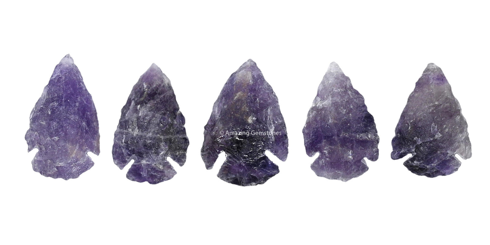 5 Pieces Amethyst Arrowhead, Healing Stone Flint Rock Arrow Head 1" to 1.5" eBay