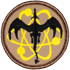 Atomic Dragon (Yellow) Patrol Patch - 2" Round Embroidered Patch