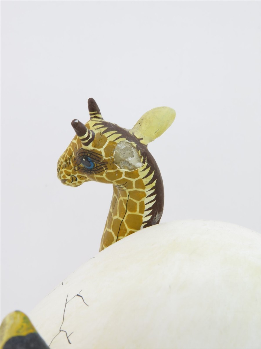 Sergio Bustamante Xochipilli Mexico Ceramic Egg Hatching Lions