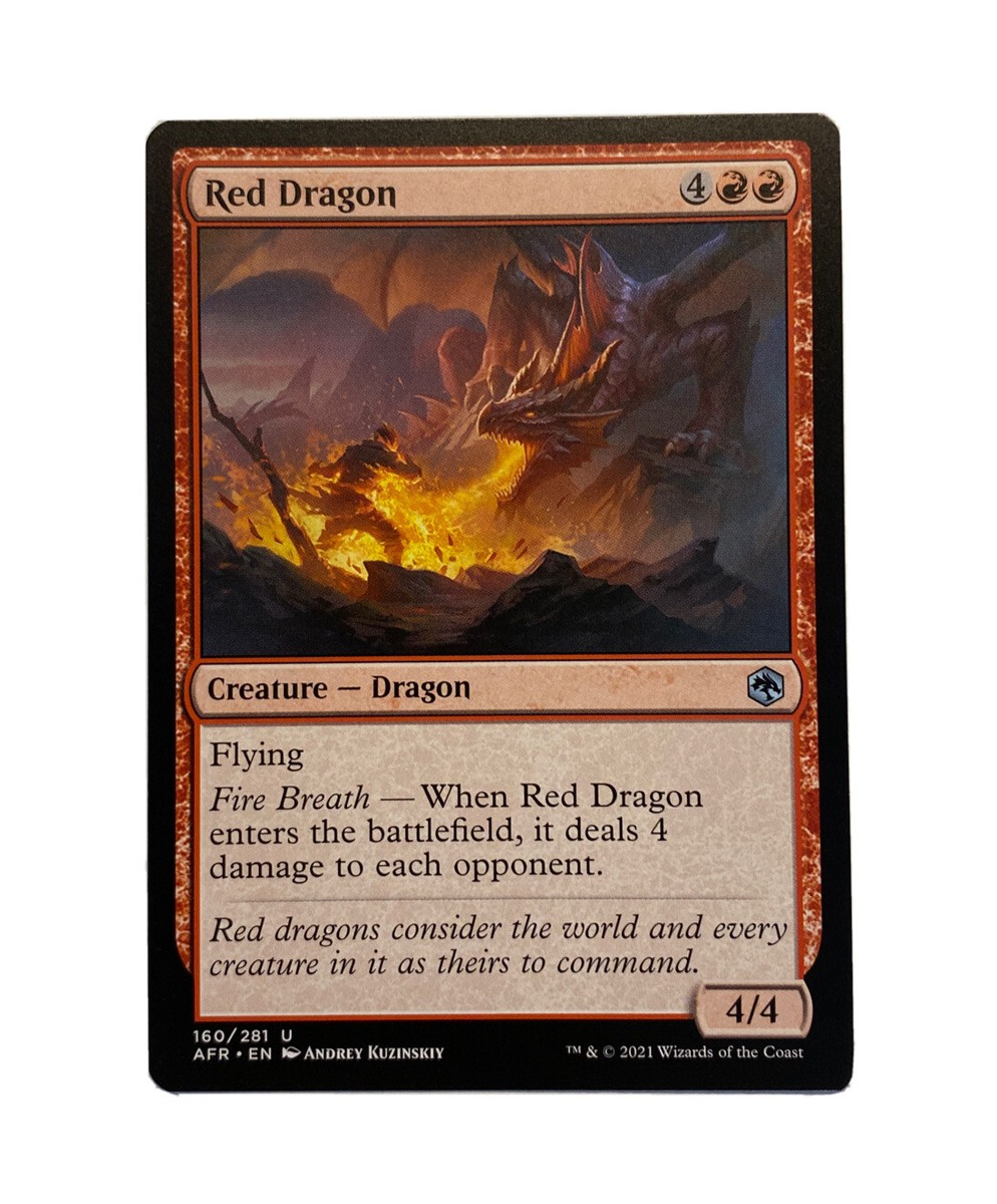 X4 RED DRAGON AFR MTG RED CREATURE UNCOMMON X4 - NM | eBay