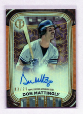 2022 TOPPS TRIBUTE ICONIC PERSPECTIVES AUTOGRAPH DON MATTINGLY #ED /25 YANKEES