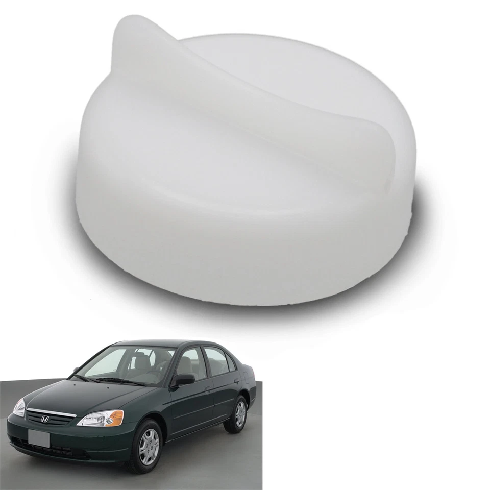 Radiator Coolant Reservoir Recovery Tank Cap White For Honda Civic 2001 2004 - Image 3 of 4