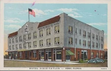 Postcard Hotel Dixie Taylor Perry FL 