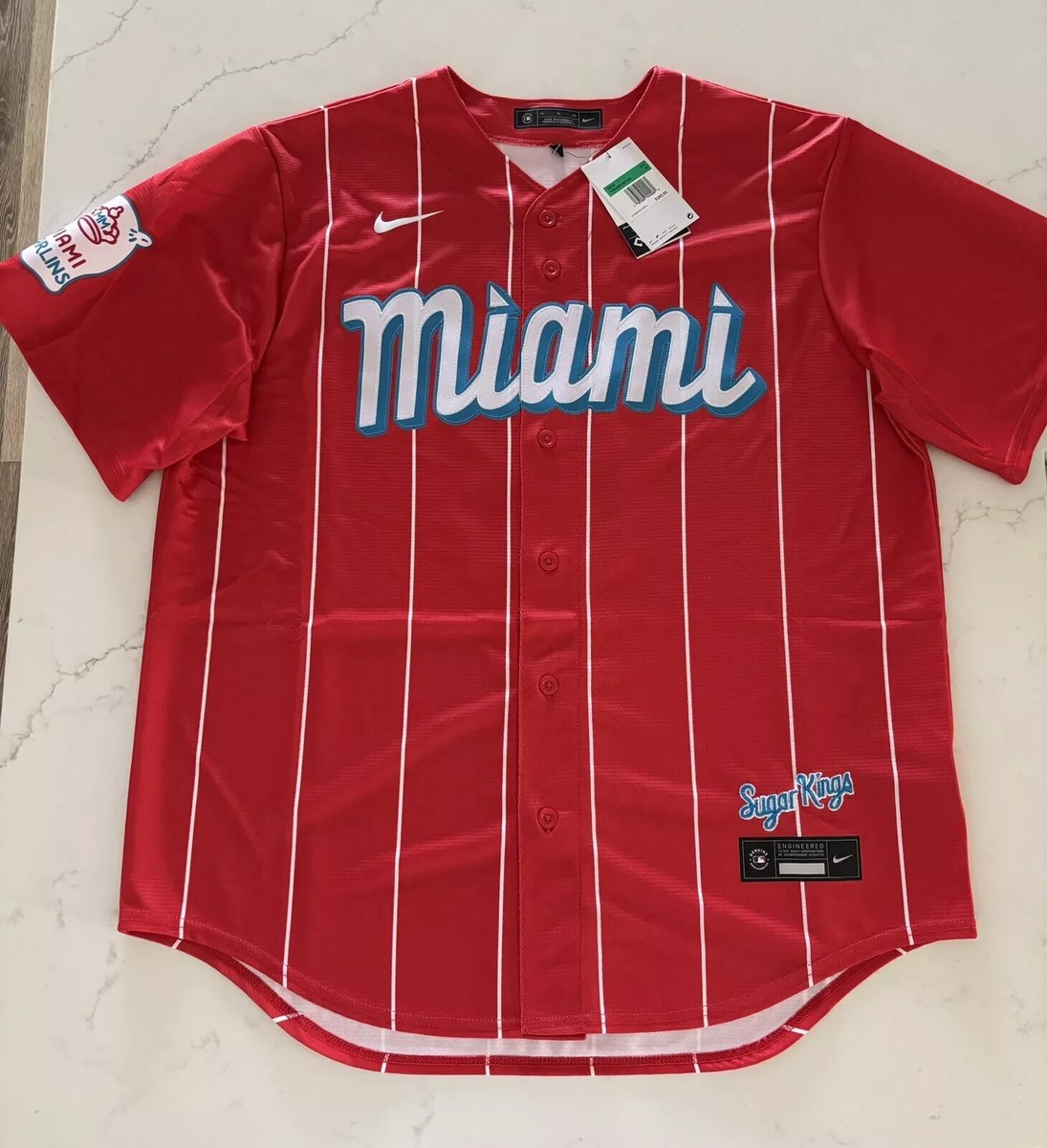 Nike Miami Marlins City Connect Jazz Chisholm Jr Sugar Kings