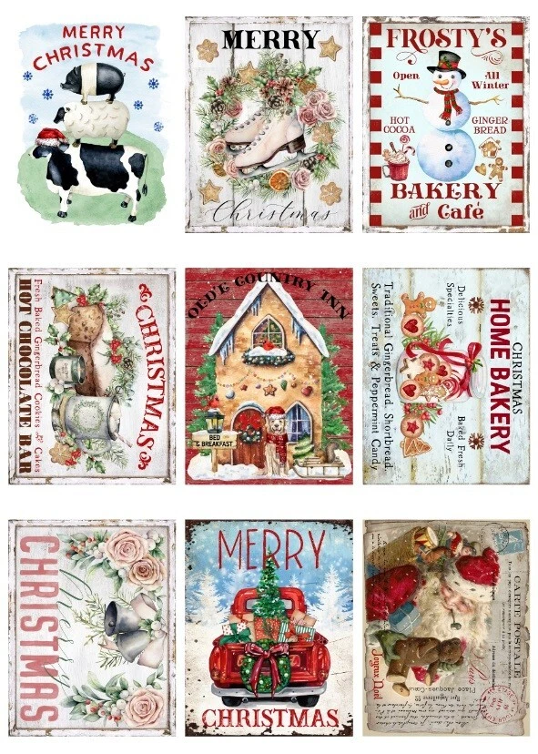 HAPINARY 4 Stück Teiliges Gnome Bügelbilder Weihnachts