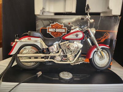Harley Davidson Vintage 2003 Fat Boy Telephone REAL RED & DIAMOND ICE V036