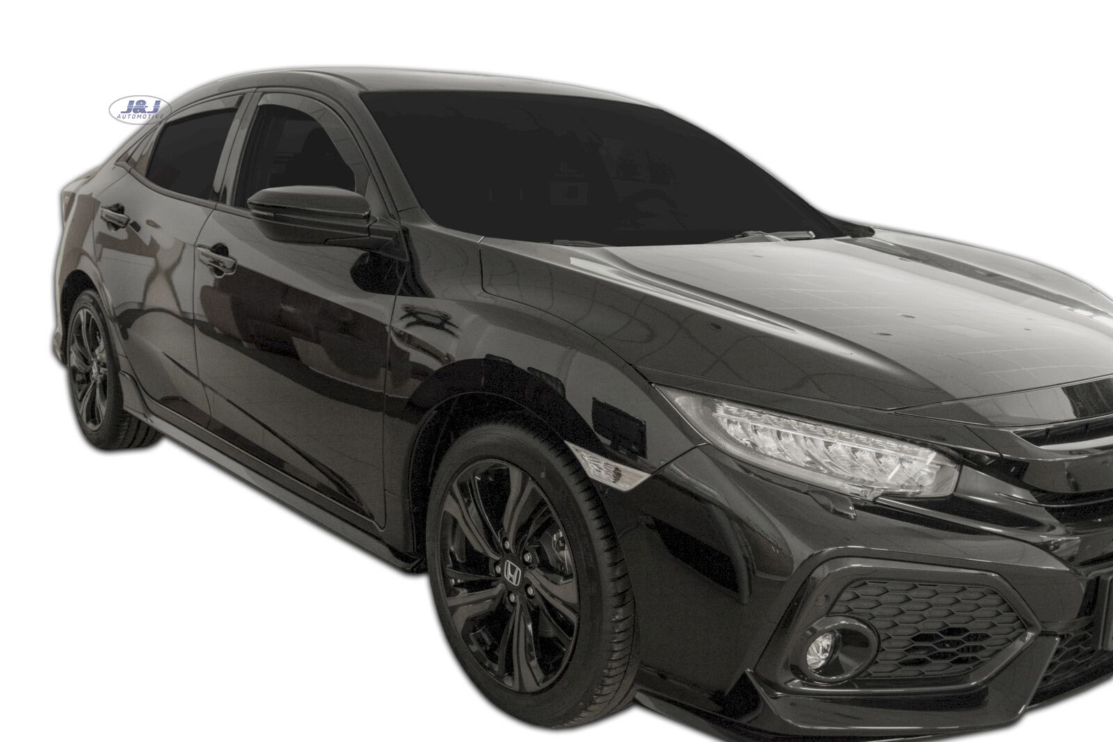 Déflecteurs d'air Honda Civic X 2017 idéal pour les longs trajets en famille