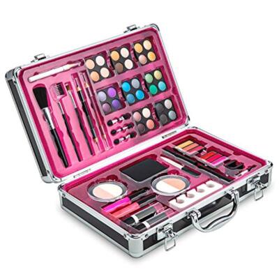 Vokai Makeup Kit Gift Set   55 Piece - Eye Shadows, Eye Liner, Blush, Lipsticks