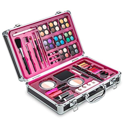 Vokai Makeup Kit Gift Set – 55 Piece - Eye Shadows, Eye Liner, Blush, Lipsticks