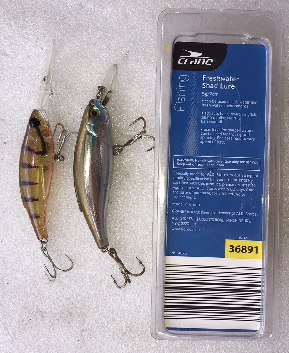 Atomic Hardz Shiners & Crane Shad Fishing Lures Atomic Hardz Shiners & Crane Shad Fishing Lures